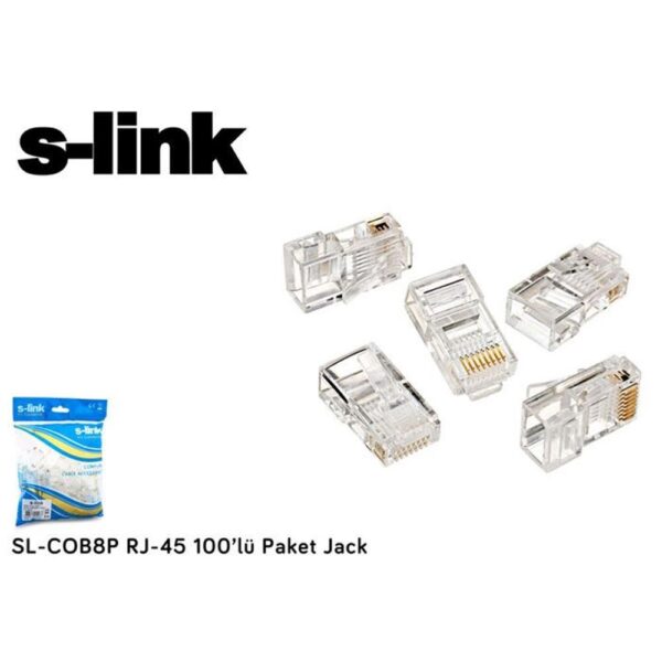 AKS S-link SL-COB8P RJ45 100 Lü Paket Jack