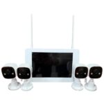 Apronx BSM400 4 Kanal Nvr + 3Mp 4 Kamera Full Color Mik. + 10" Lcd Wifi Set