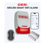 DESİ KABLOSUZ MIDLINE SMART ALARM SETİ AKÜ DAHİL + MANYETİK+ KUMANDA