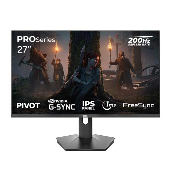 Dragos PROSeries P270FHD200 1ms FHD 200Hz HDMI DP 1920x1080 27" FreeSync G-Sync IPS Pivot Gaming Monitör