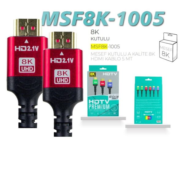 MESEF MSF8K-1005 HDTV 8K X 2.1V 5MT HDMI KABLO
