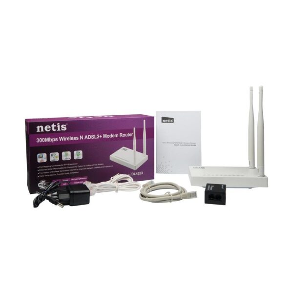 NETİS-DL4323-300MBPS-WİRELESS-N-ADSL2--MODEM-ROUTER
