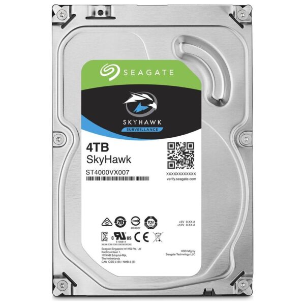 PC HD 4TB SEAGATE ST4000VX007 SKYHAWK 5900RPM SATA3 256MB GÜVENLİK HDD
