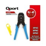 QPORT Q-PEN5 RJ45/RJ11/RJ12 SIKMA PENSESİ + KABLO SIYIRICI