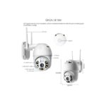 O-KAM 3038 3MP WIFI PTZ Camera, 2.5 inch 8Pcs Leds Dual Light
