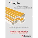 SİMPLE SM1616 2MT 16X16 YAPIŞKANLI KABLO KANALI (K50)