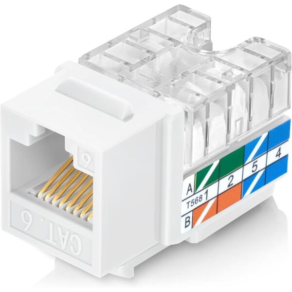 ZEYTEK ZE-NTL11230 UTP CAT6 180 KEYSTONE JACK BEYAZ