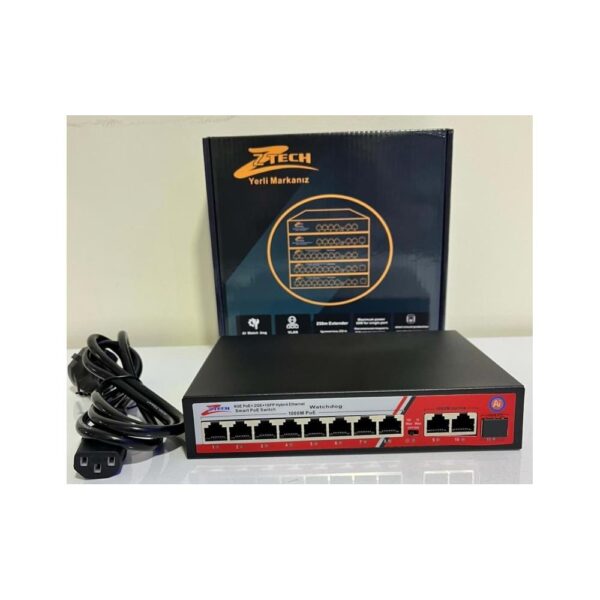 ZTECH ZR-1108 8+2+1 8 PORT FULL Gigabit +1 SFP Yönetilemez Switch