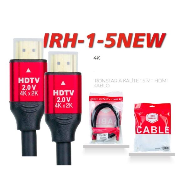 IRONSTAR IRH-5NEW ALTIN UÇ 5MT HDMI KABLO