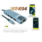 IRONSTAR IRT-K04 5 İN 1 TYPE-C TO HDMI + LAN + USB 3.0 + USB 2.0 DÖNÜŞTÜRÜCÜ