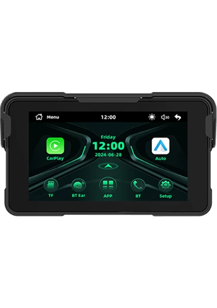 5 İnç Taşınabilir Dijital Gösterge Paneli – Kablosuz CarPlay ve Android Auto Navigasyon Ekranı