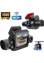 1080P HD WiFi Telefon Kontrollü 4 Kameralı Araç Kamerası – Gece Görüşlü, Geniş Açı, G-Sensörlü