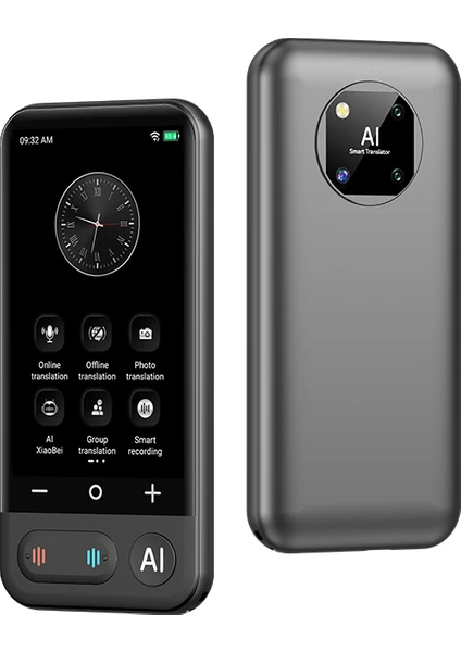 WiFi Özellikli Kameralı Elektronik Çeviri Cihazı – 139 Dil, Türkçe Menü