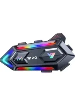 Y20-0 Motor Kurye Kask Kulaklık Rgb Modlu Bluetooth Motosiklet Kulaklık 5.3 Bluetooth Interkom