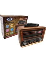 Nostaljik Görünümlü Şarjlı Bluetooth Radyo RZ 1917