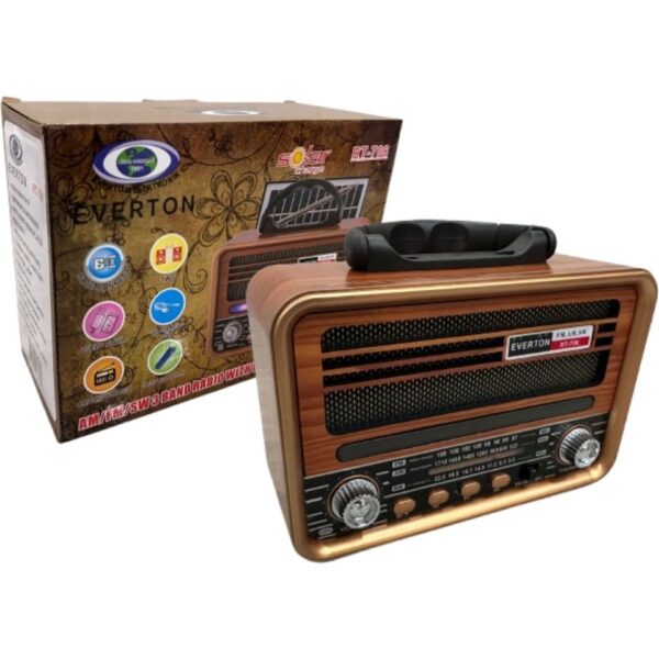 Nostaljik Görünümlü Şarjlı Bluetooth Radyo RZ 1917