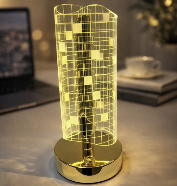 Dokunmatik Tuşlu Dekoratif Şarjlı Led Masa Lambası