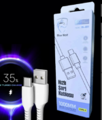 Turbo Hızlı 3.1A 1000MM TYPE-C Hızlı Şarj Kablosu BlueWolf BL-001