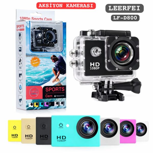 LF-D800 AKSİYON KAMERASI SPORTS 1080P FULL HD